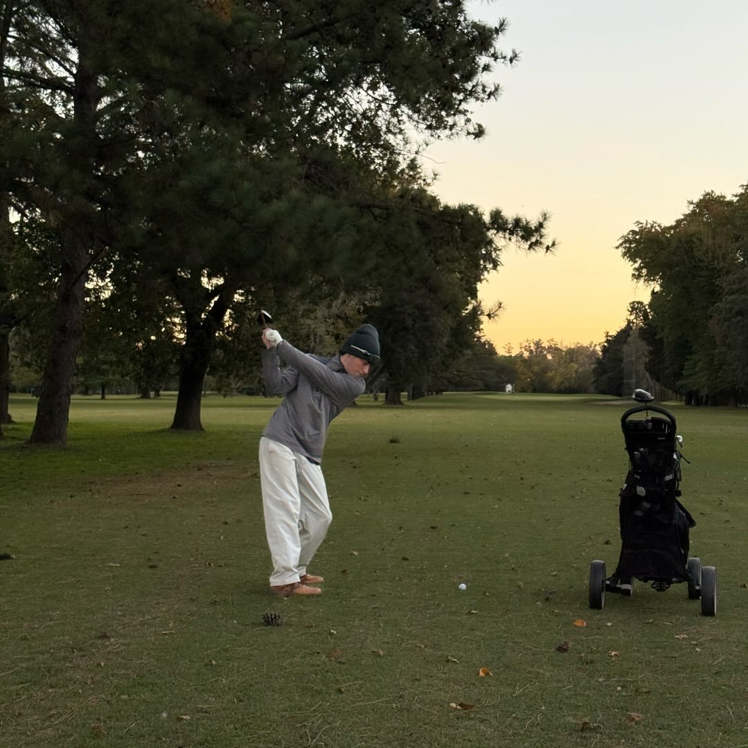 Golfista en club de golf argentino